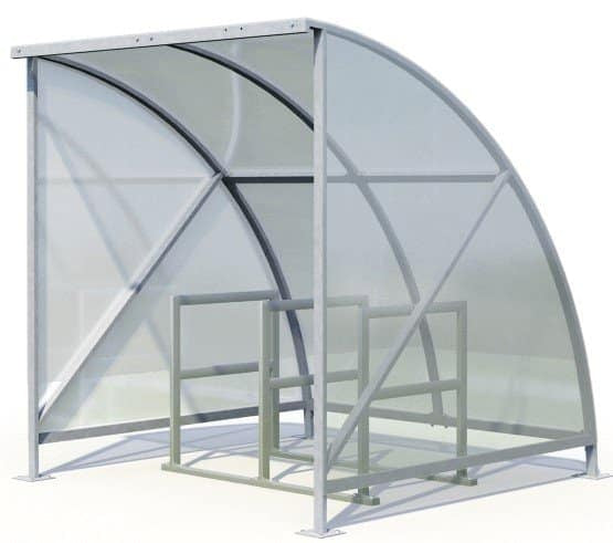 6 Bike Cycle Shelter | Broughton Slimline - Store Fittings Direct