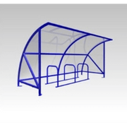 6 Cycle Bike Shelter | Queensway - Store Fittings Direct