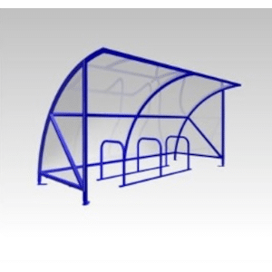 6 Cycle Bike Shelter | Queensway - Store Fittings Direct