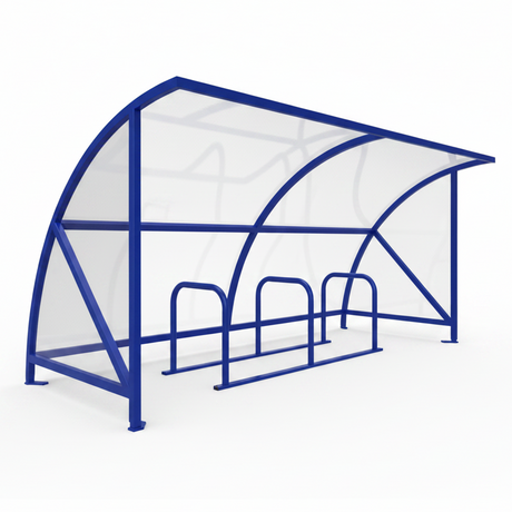 6 Cycle Bike Shelter | Queensway - Store Fittings Direct