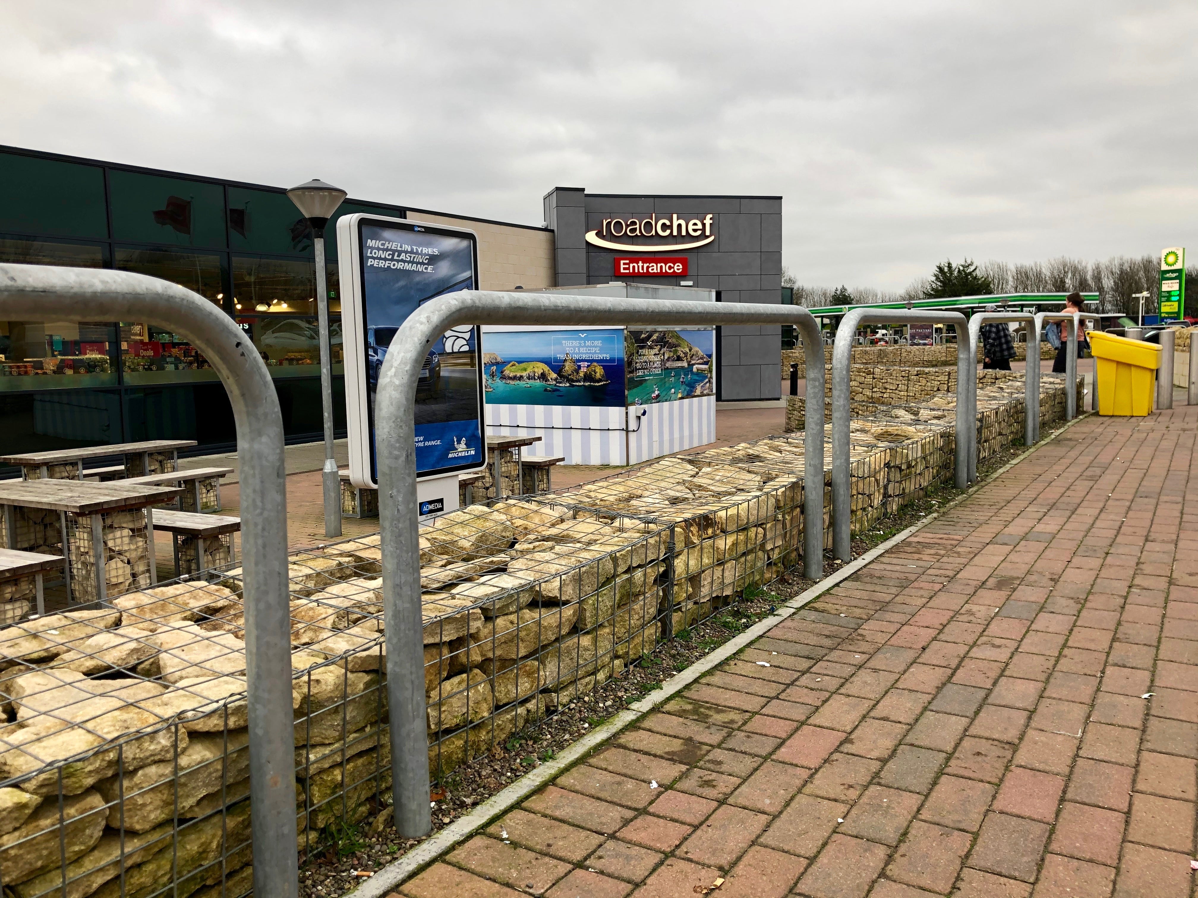 60mm Hooped Perimeter Barrier - Galvanised - Concrete in