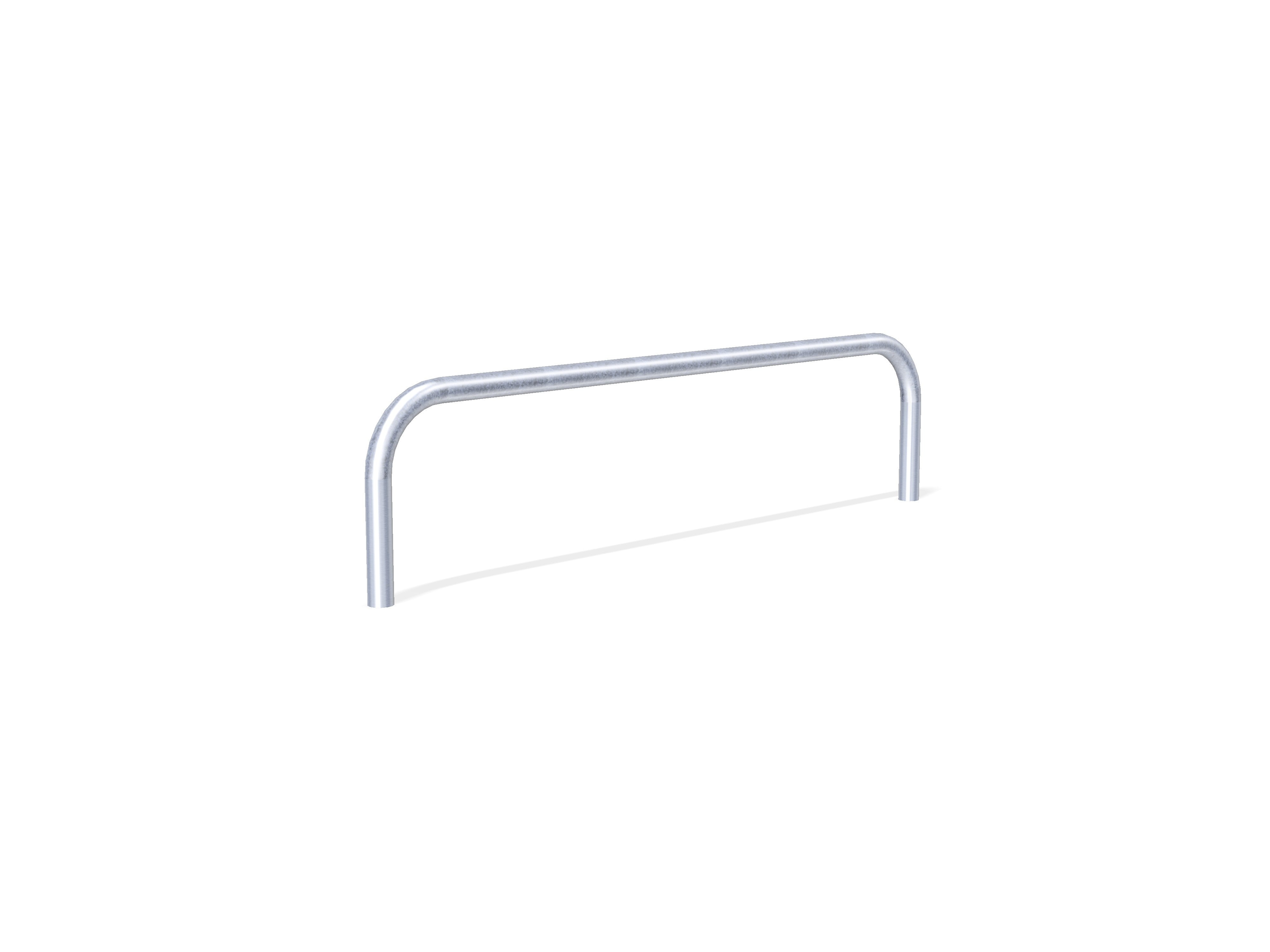 60mm Hooped Perimeter Barrier - Galvanised - Concrete in