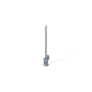 Mitre top stainless steel removable bollard