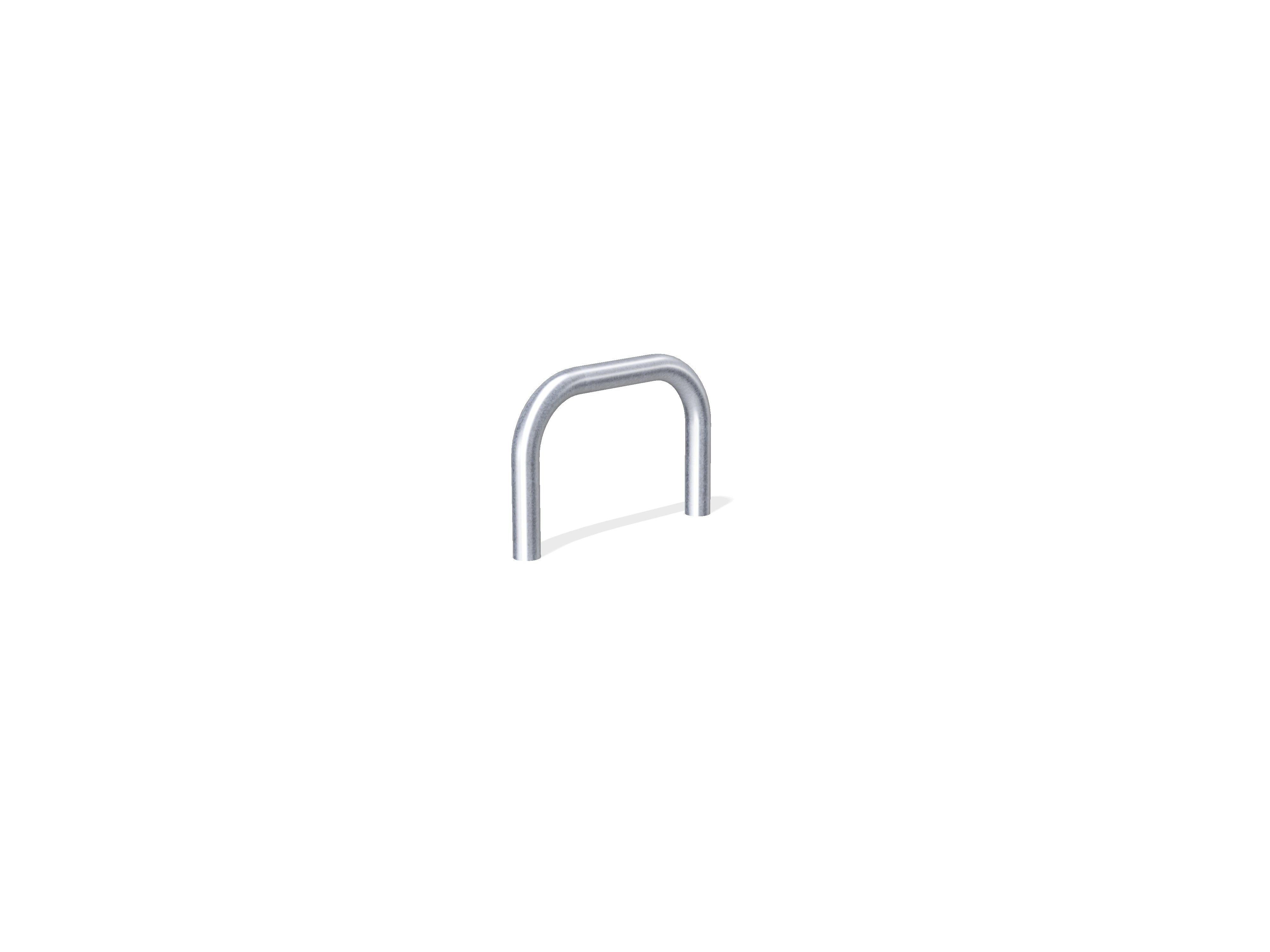 76mm Hooped Perimeter Barrier - Galvanised - Concrete In