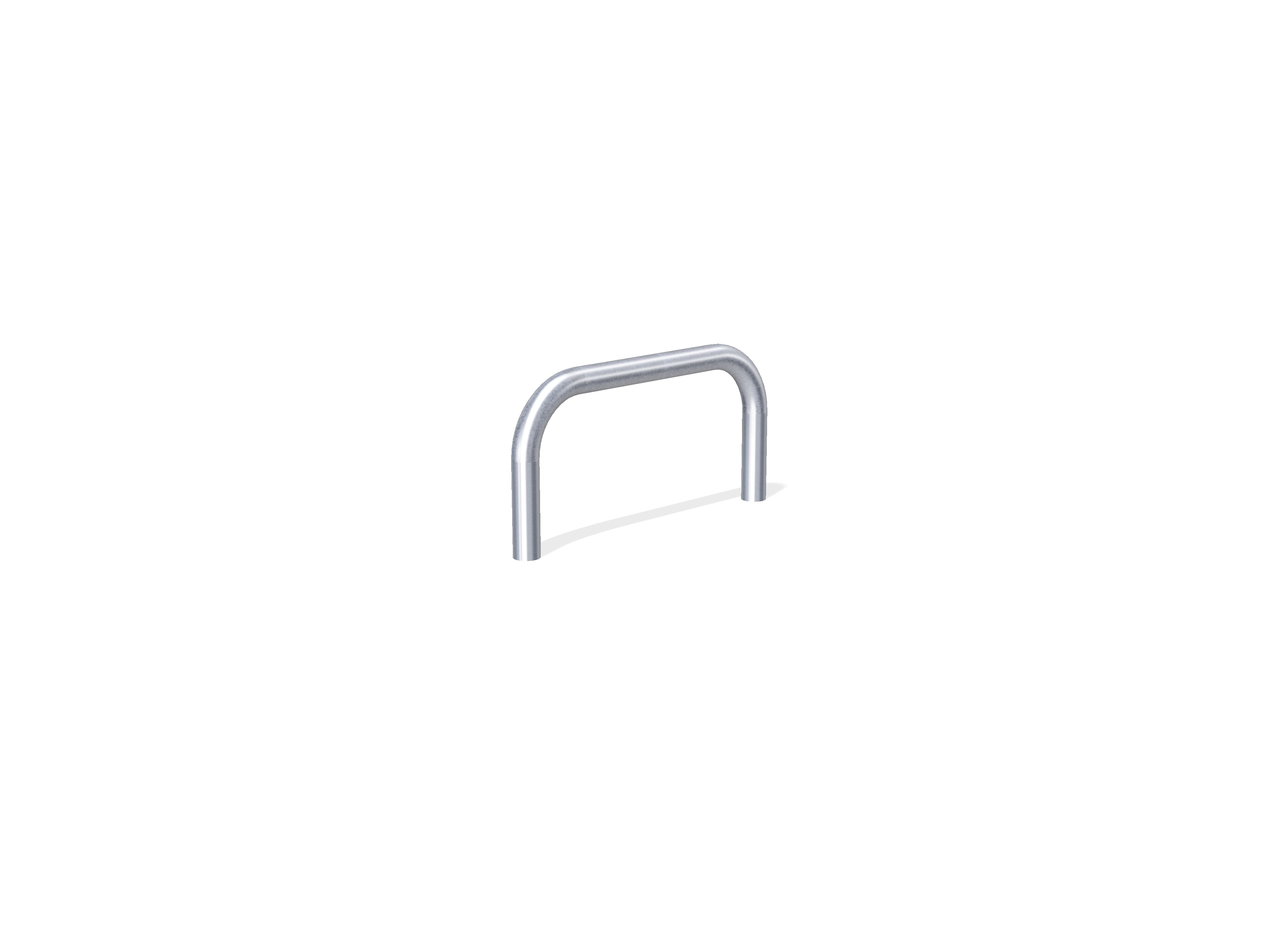 76mm Hooped Perimeter Barrier - Galvanised - Concrete In