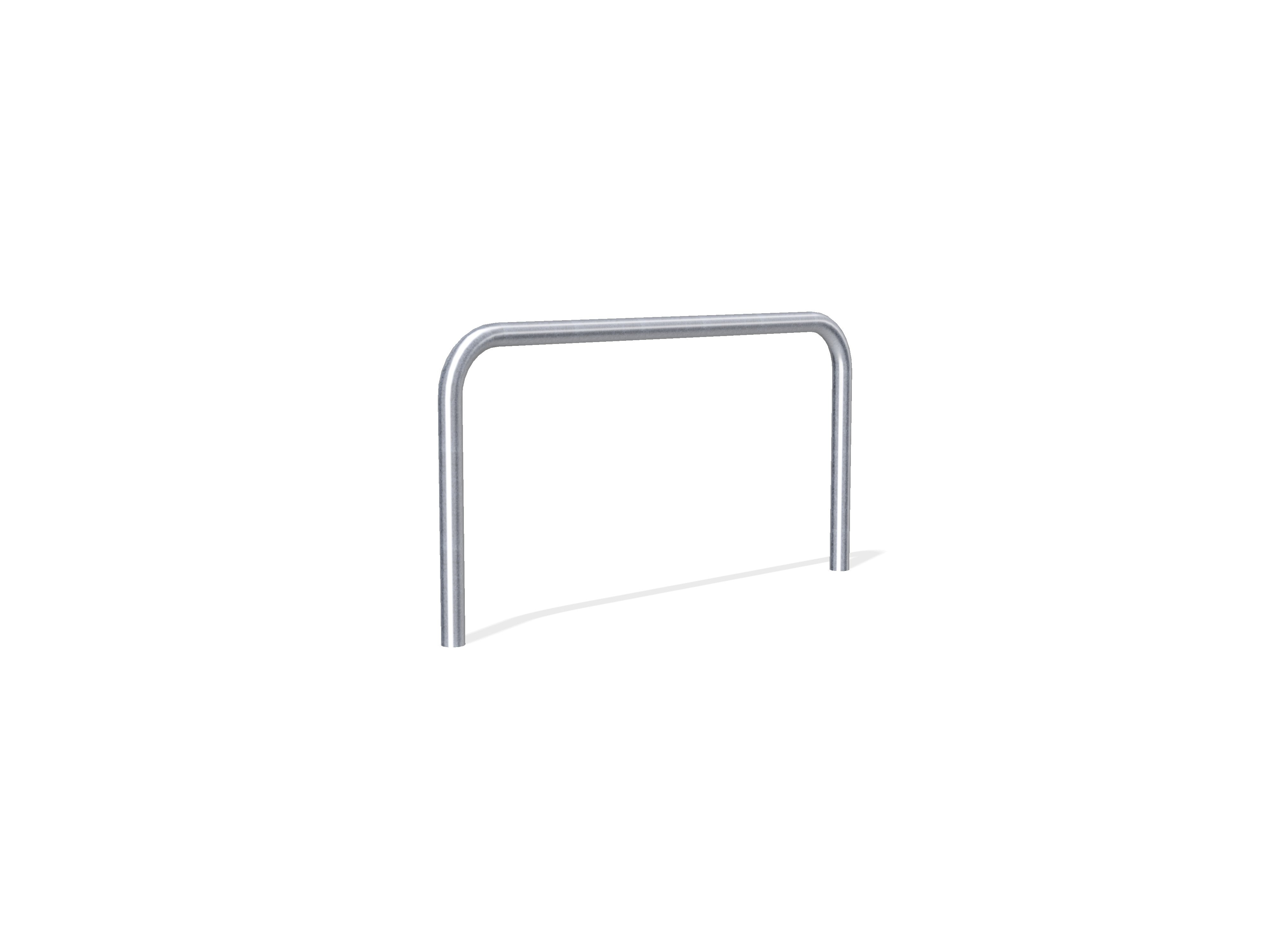 76mm Hooped Perimeter Barrier - Galvanised - Concrete In