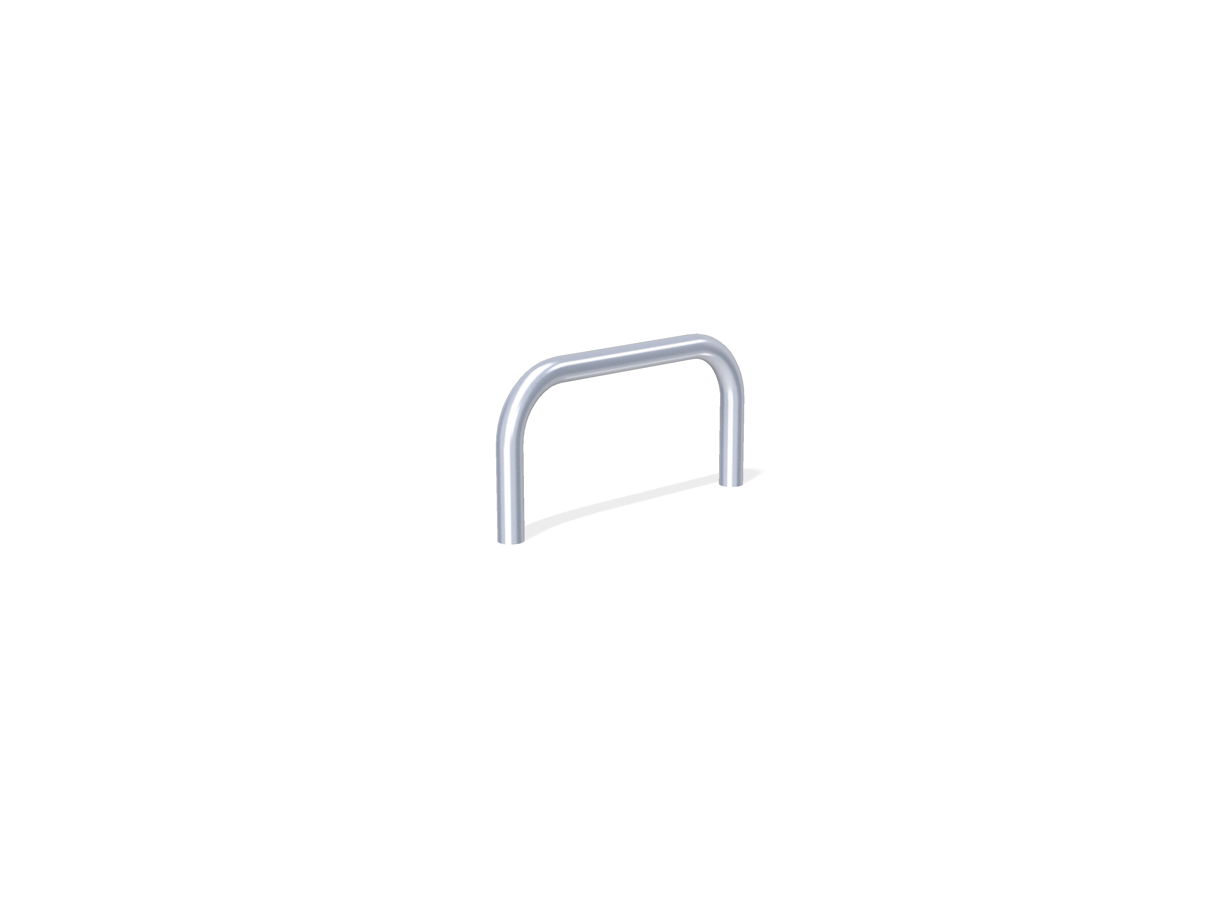 76mm Hooped Perimeter Barrier - Stainless Steel - Concrete in