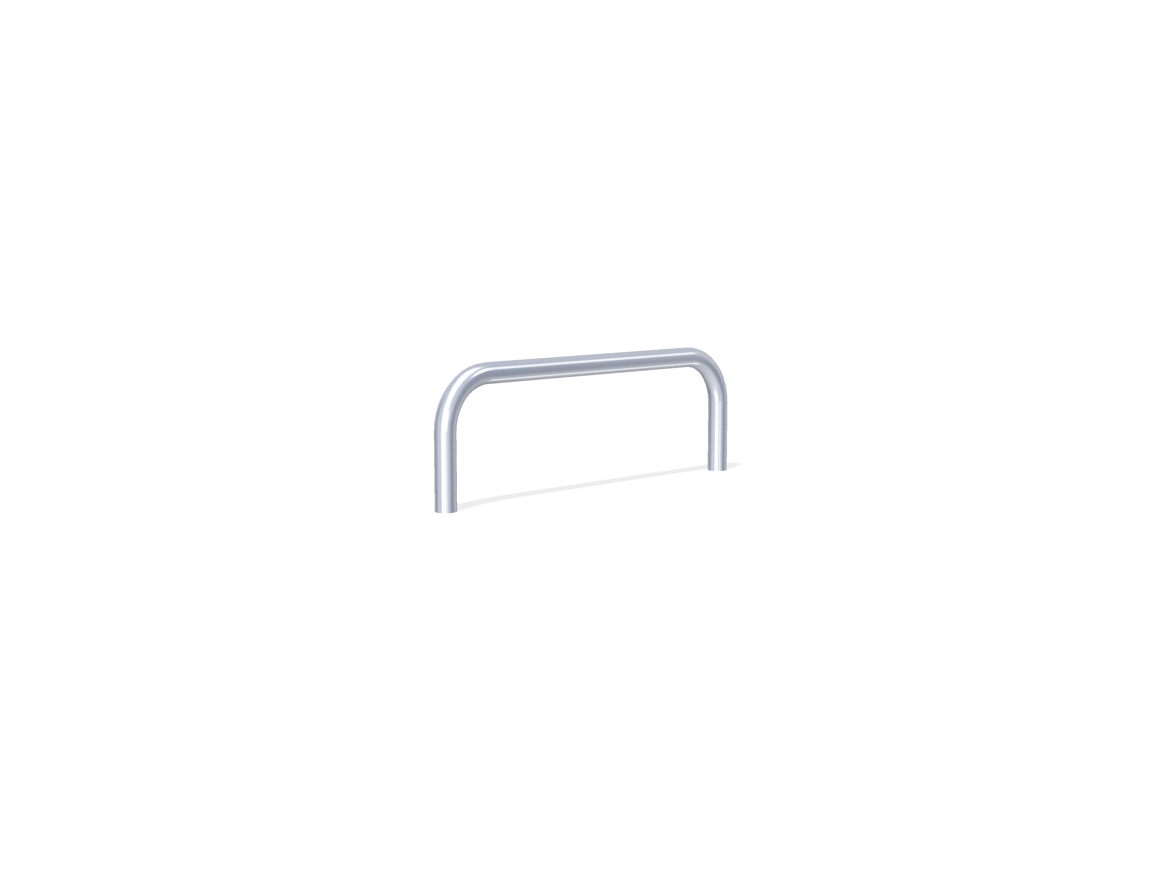 76mm Hooped Perimeter Barrier - Stainless Steel - Concrete in