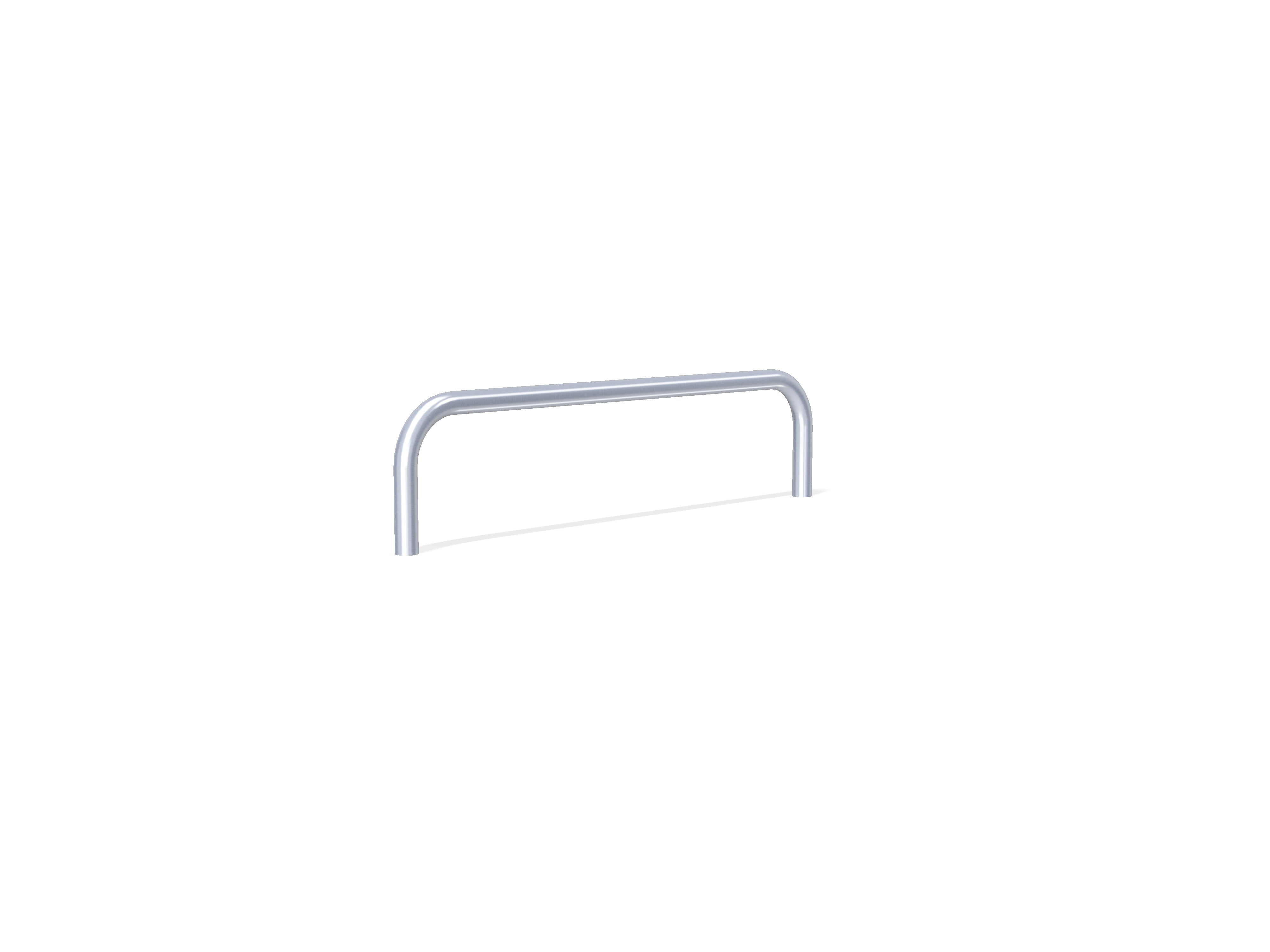 76mm Hooped Perimeter Barrier - Stainless Steel - Concrete in