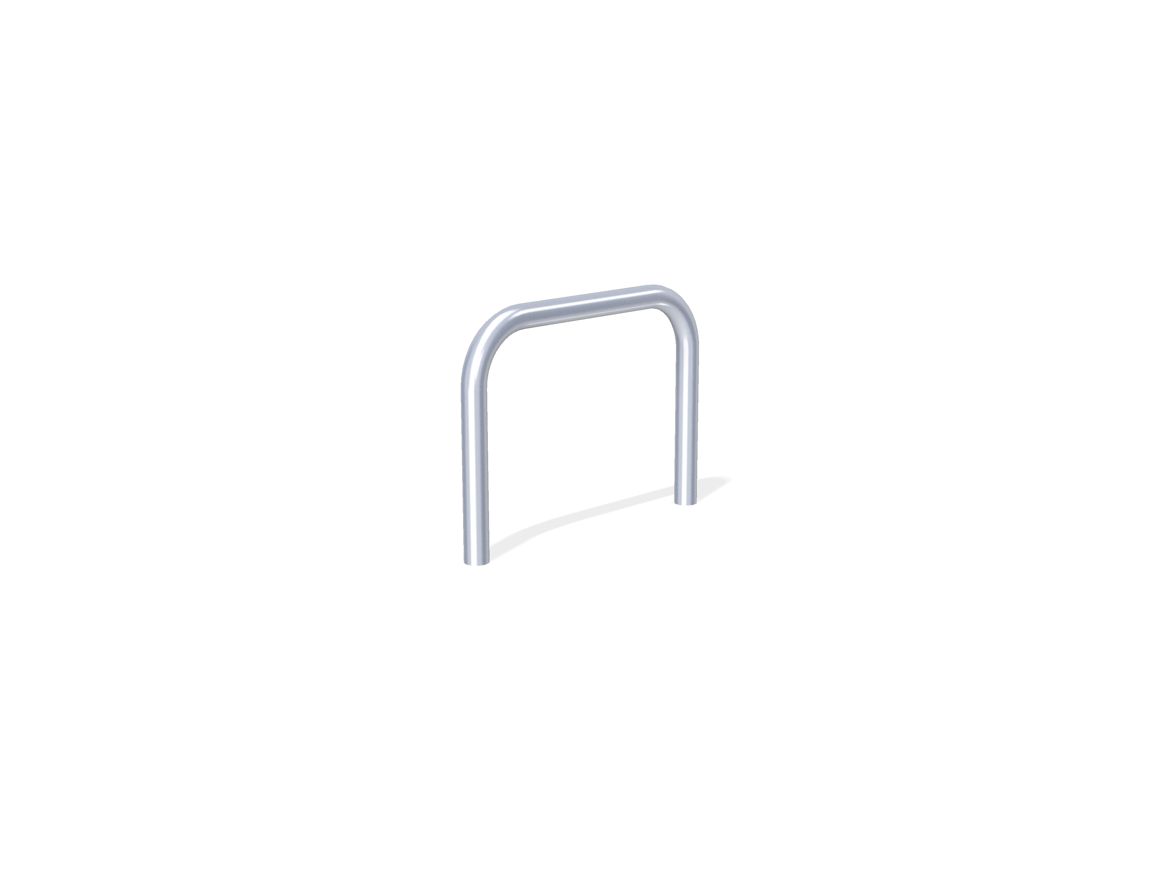 76mm Hooped Perimeter Barrier - Stainless Steel - Concrete in