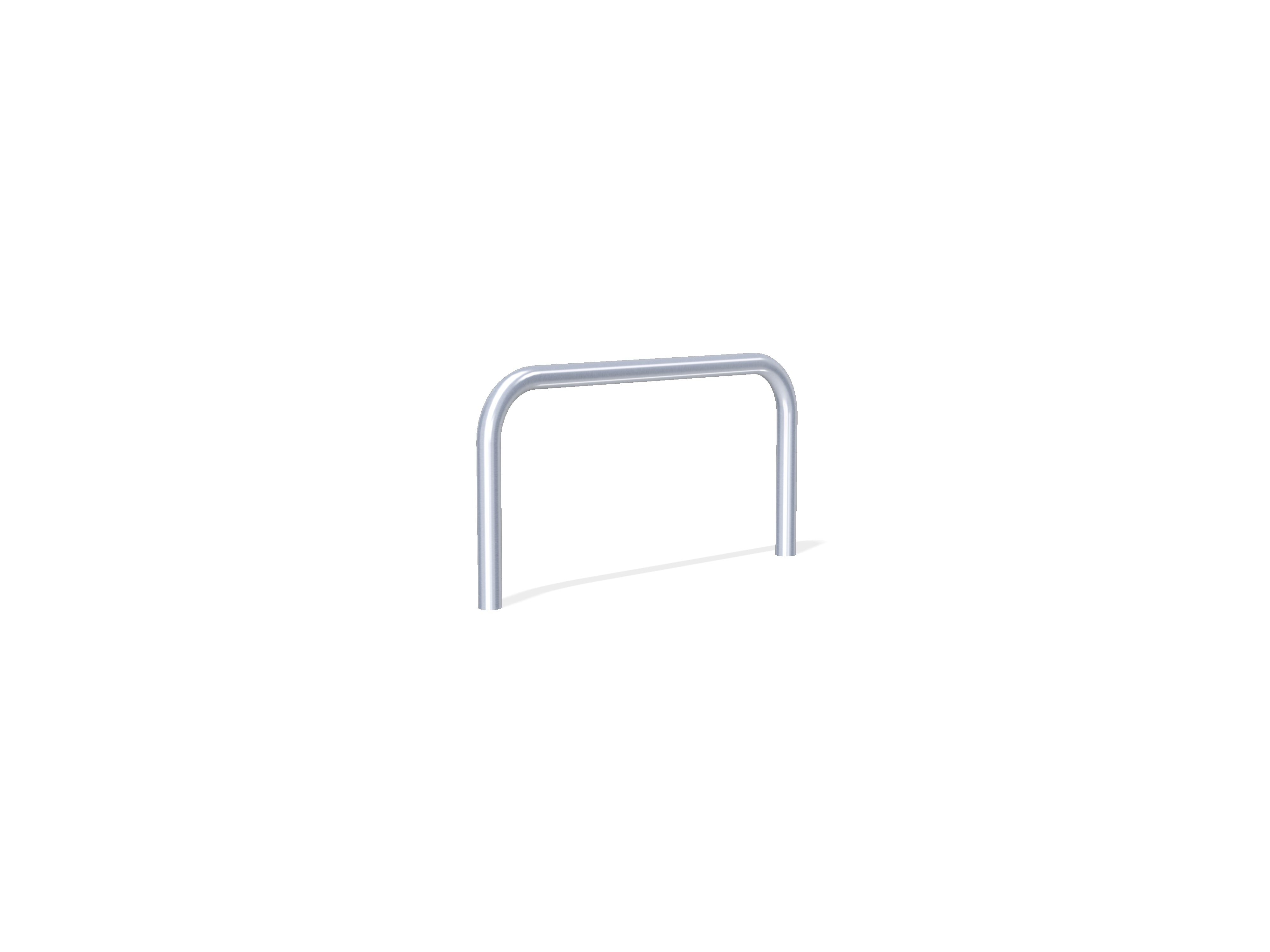 76mm Hooped Perimeter Barrier - Stainless Steel - Concrete in