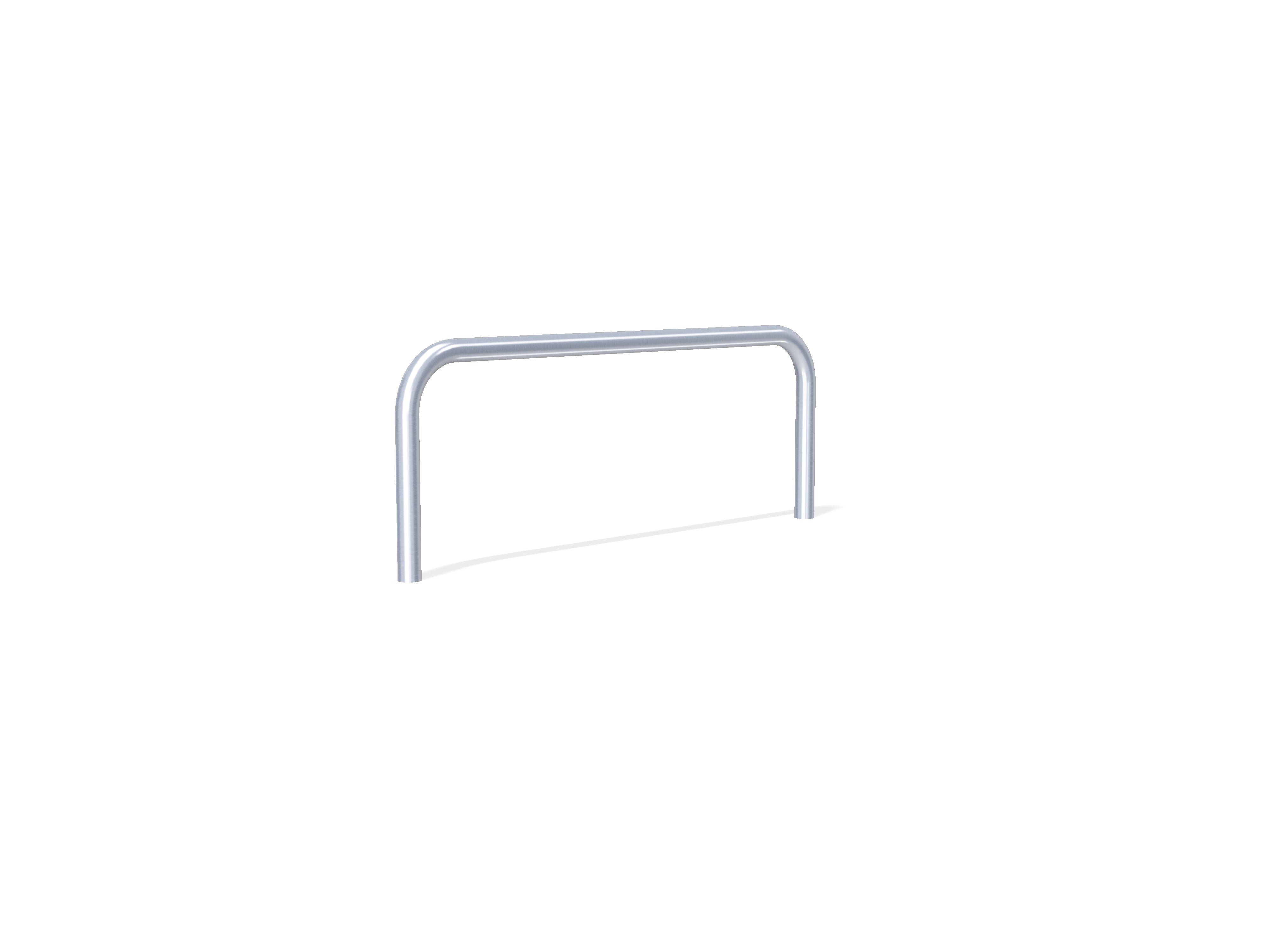 76mm Hooped Perimeter Barrier - Stainless Steel - Concrete in