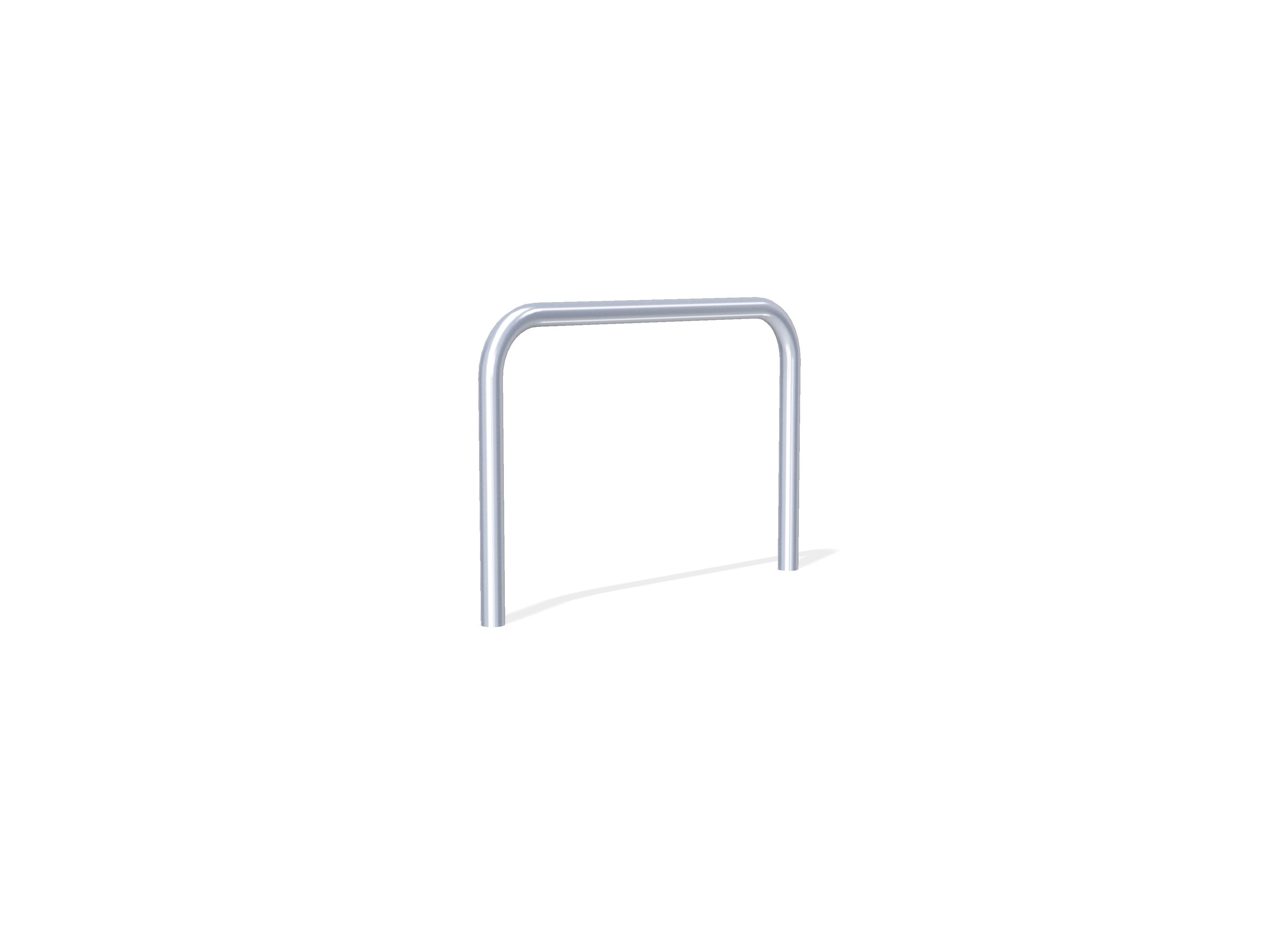 76mm Hooped Perimeter Barrier - Stainless Steel - Concrete in