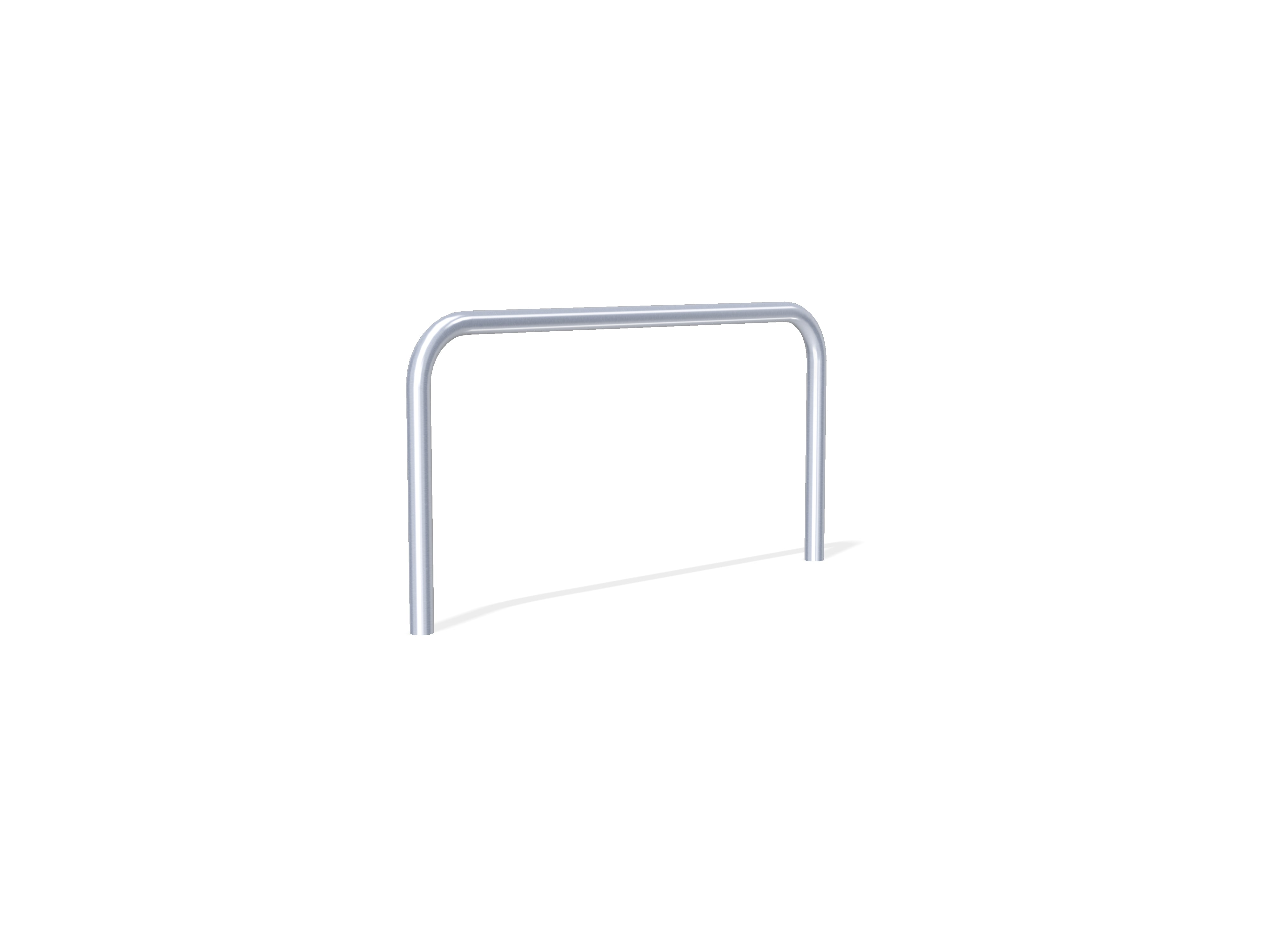 76mm Hooped Perimeter Barrier - Stainless Steel - Concrete in