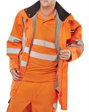 Elsener Hi-Vis 7-In-1 Jacket And Bodywarmer Waterproof