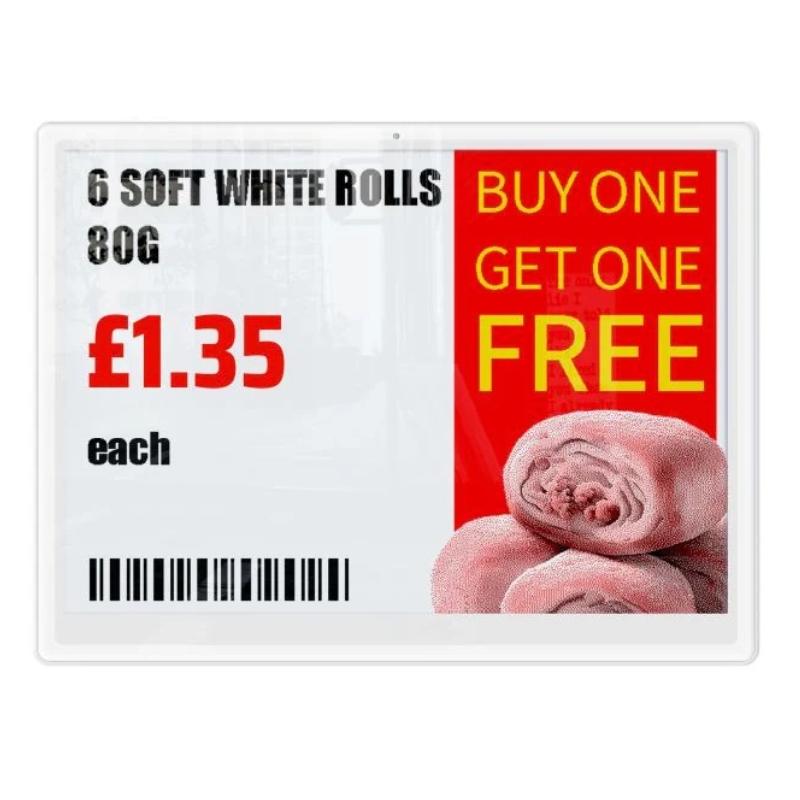 9.7" ESL Display -Ultra-Low Power Digital Label - Store Fittings Direct
