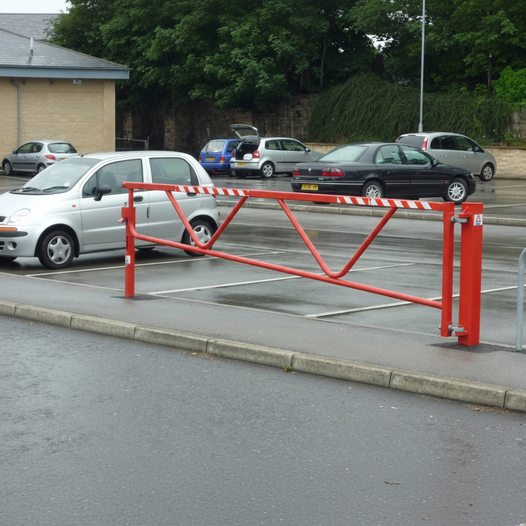 AUTOPA Manual Swing Barrier Gate | Galvanised Steel | 3m–7m - Store Fittings Direct