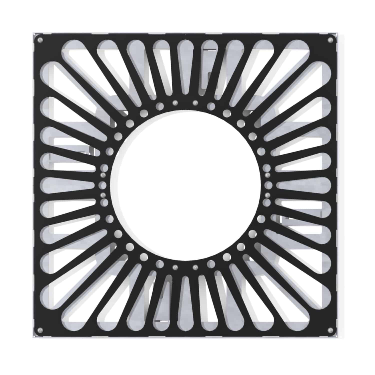 Tree Grille Steel | Sunburst Design