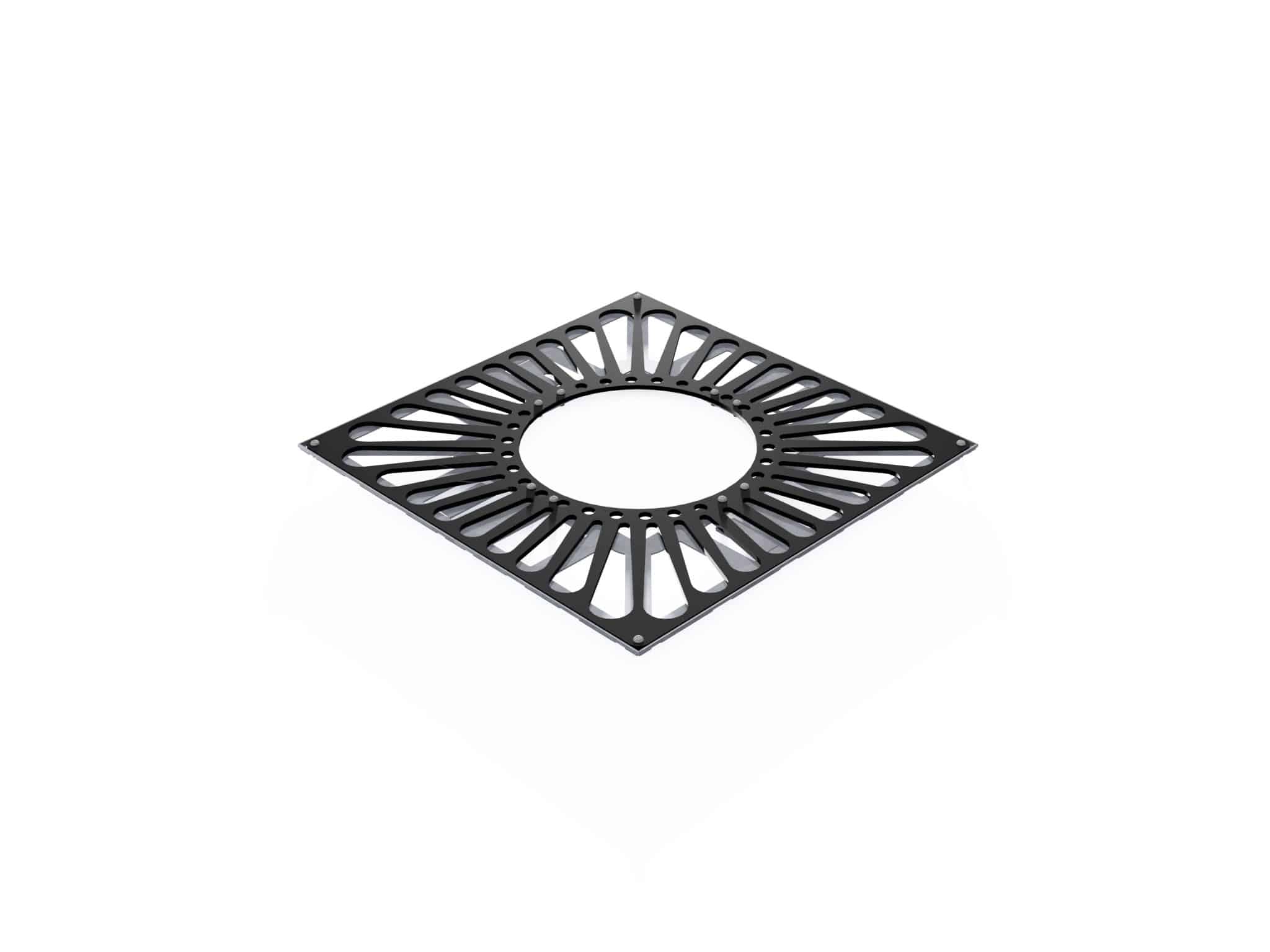 Tree Grille Steel | Sunburst Design