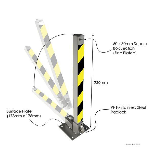 Autolok Compact Removeable Parking Post - Store Fittings Direct
