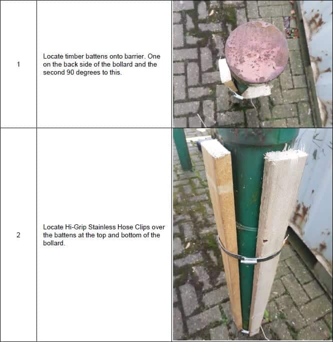 Large Plastic Bollard Sleeve Cover