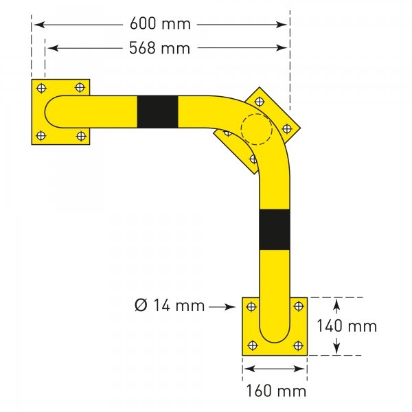 BLACK BULL Corner Protection Guards - Store Fittings Direct