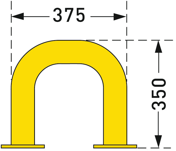 BLACK BULL Protection Guard - Yellow/Black - Store Fittings Direct