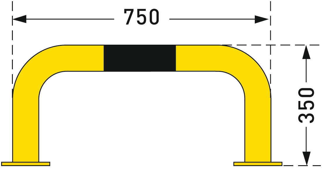 BLACK BULL Protection Guard - Yellow/Black - Store Fittings Direct
