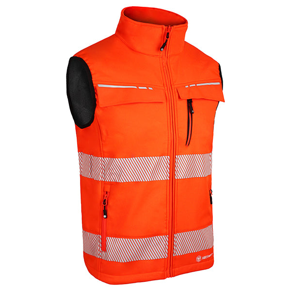 Deltic Hi-Vis Softshell Rail Bodywarmer