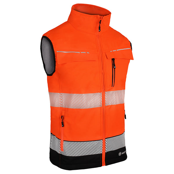 Deltic Two-Tone Hi-Vis Softshell Rail Bodywarmer