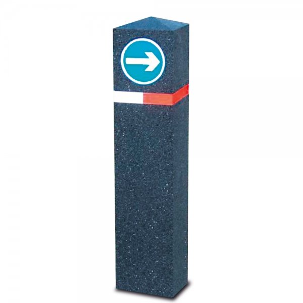 Berkeley Recycled Rubber Bollard - Store Fittings Direct