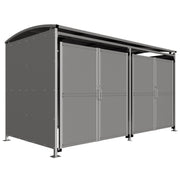 Blencoe Secure Storage Shelter - Steel Clad Gates - Store Fittings Direct