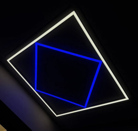 Blue Diamond LED ceiling light panel, 8,000lm 80W