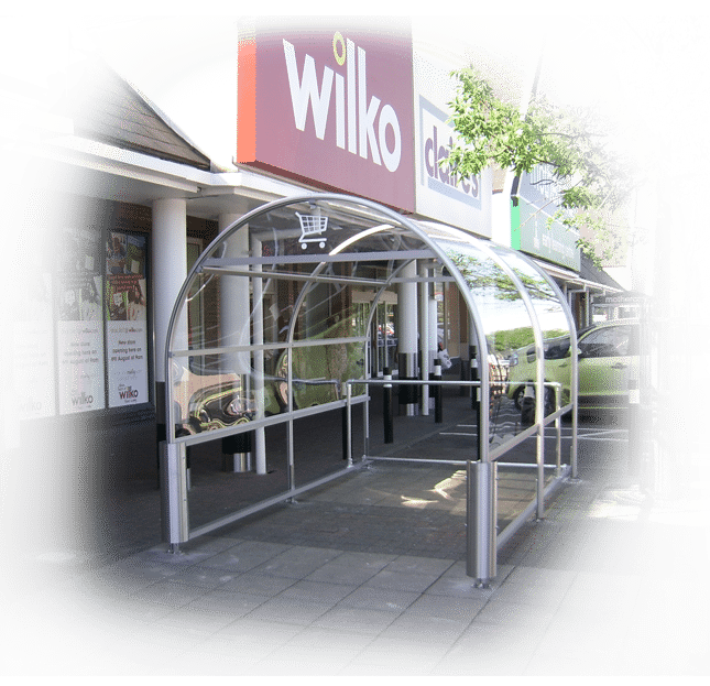 Broughton Shopping Trolley Shelter - Store Fittings Direct