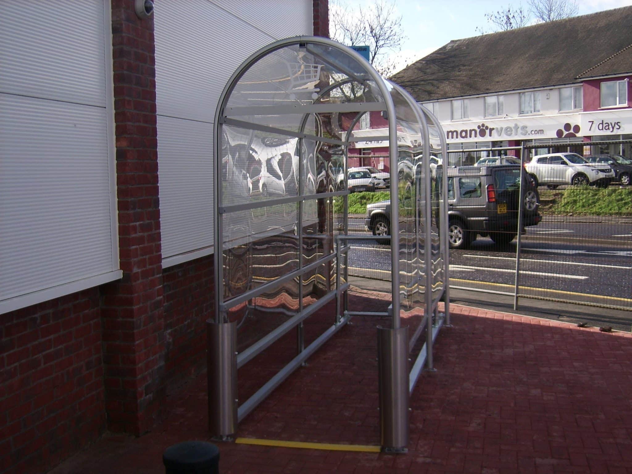 Broughton Shopping Trolley Shelter - Store Fittings Direct