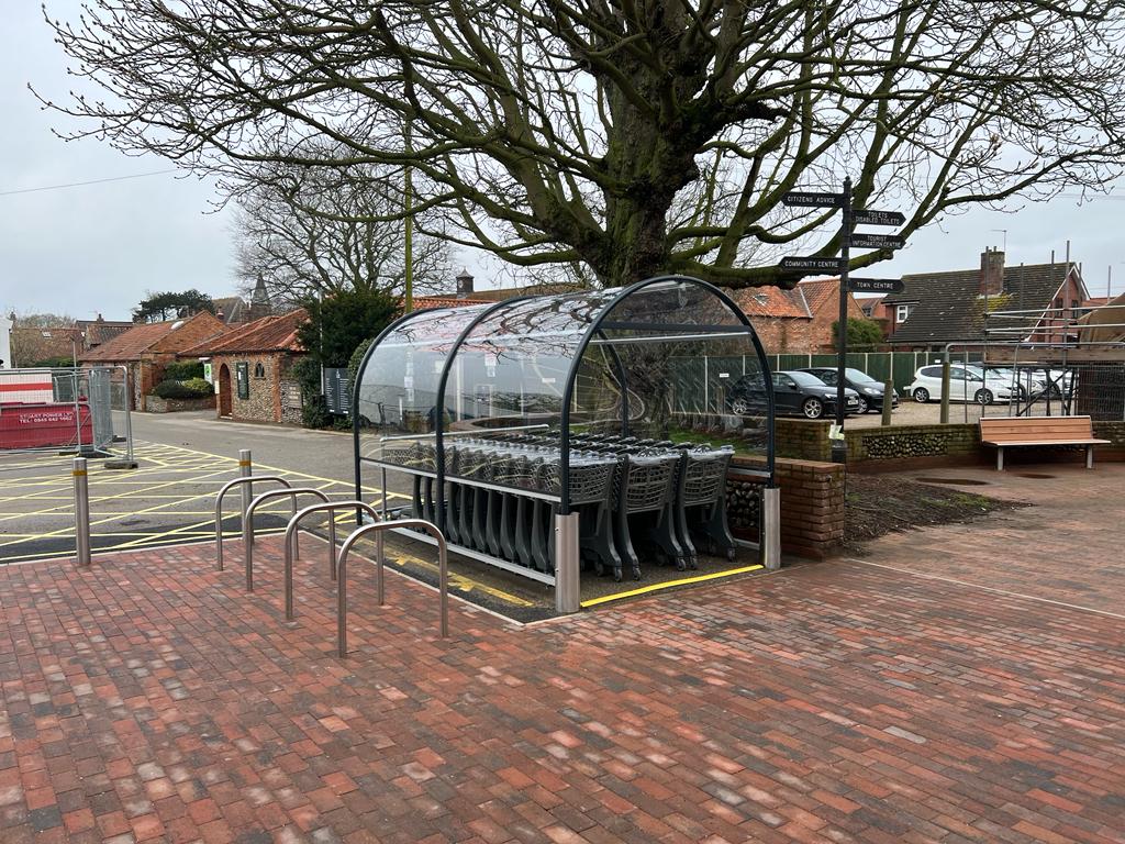 Broughton Shopping Trolley Shelter - Store Fittings Direct
