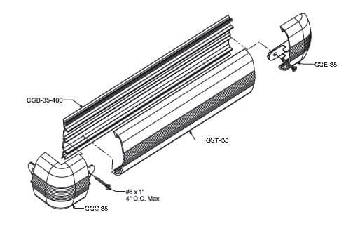 High Impact Bumper Rail 3" Bump Strip BUNDLE