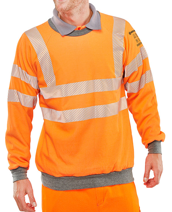 Arc Compliant Hi-Vis Rail Spec Sweatshirt