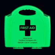 Click Medical BS8599-1 Small Workplace First Aid Kit Glow in the Dark Box