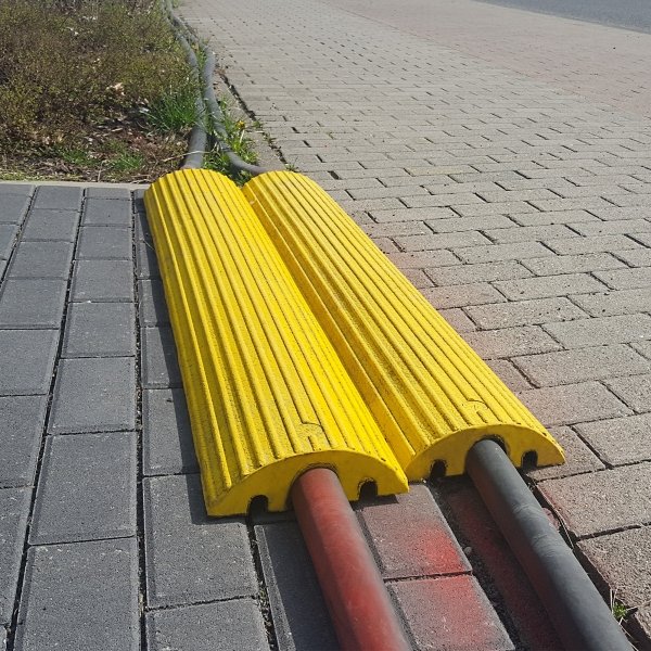 Cable Hose Protection Ramp | 1200mm Yellow - Store Fittings Direct