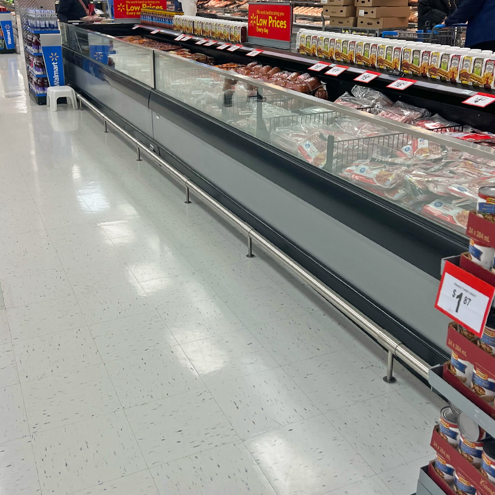 CartStop Stainless Steel Rail | Low Level Trolley & Cart Protection