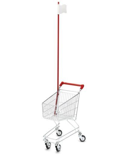 Children shopping trolley red