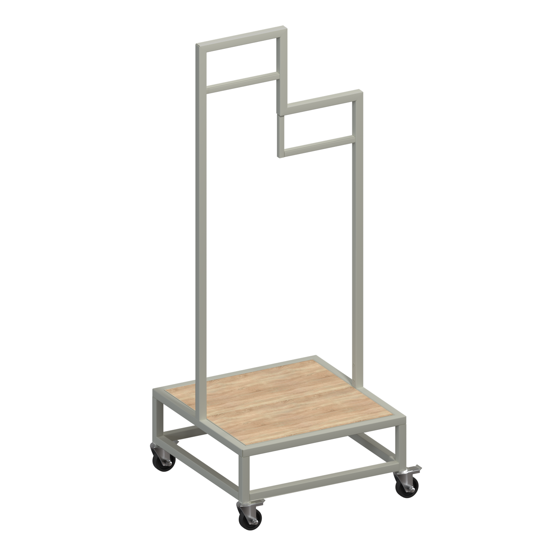 Clothes Rail Display Stand - Split Level - Store Fittings Direct