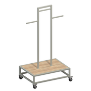 Clothes Rail Display Stand - Three Bar By Blencoe - Store Fittings Direct