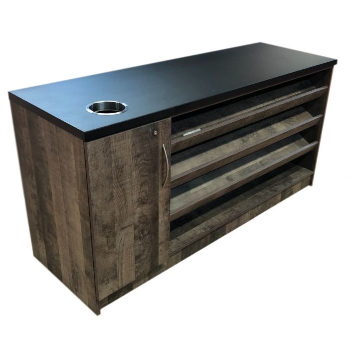 Coffee Station With Confectionery Shelves - Store Fittings Direct