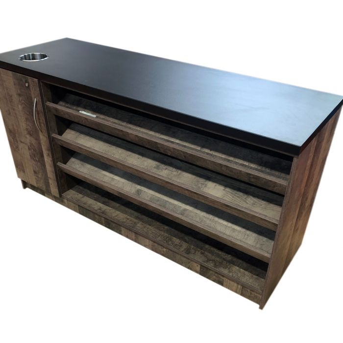 Coffee Station With Confectionery Shelves - Store Fittings Direct