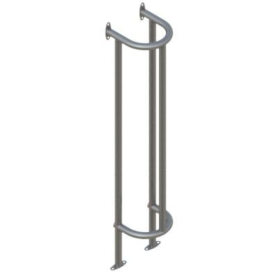 Column Post Protector | 48mm Floor and Wall Mounted - Store Fittings Direct