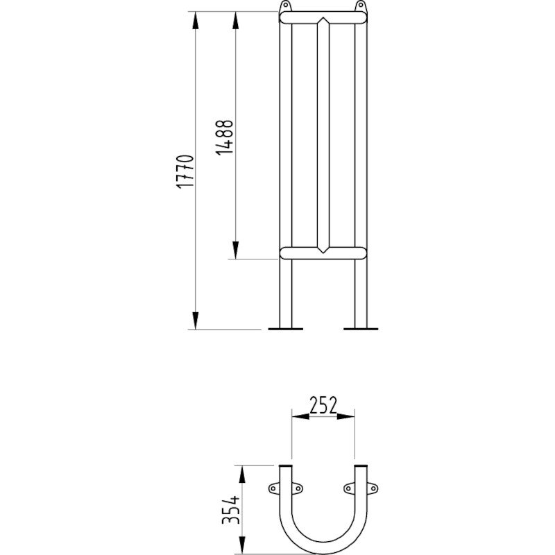 Column Post Protector | 48mm Floor and Wall Mounted - Store Fittings Direct