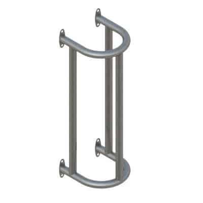Column Post Protector | 48mm Wall Mounted - Store Fittings Direct