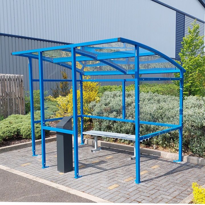 Curved Roof Smoking Shelter | Versatile Outdoor Protection - Store Fittings Direct